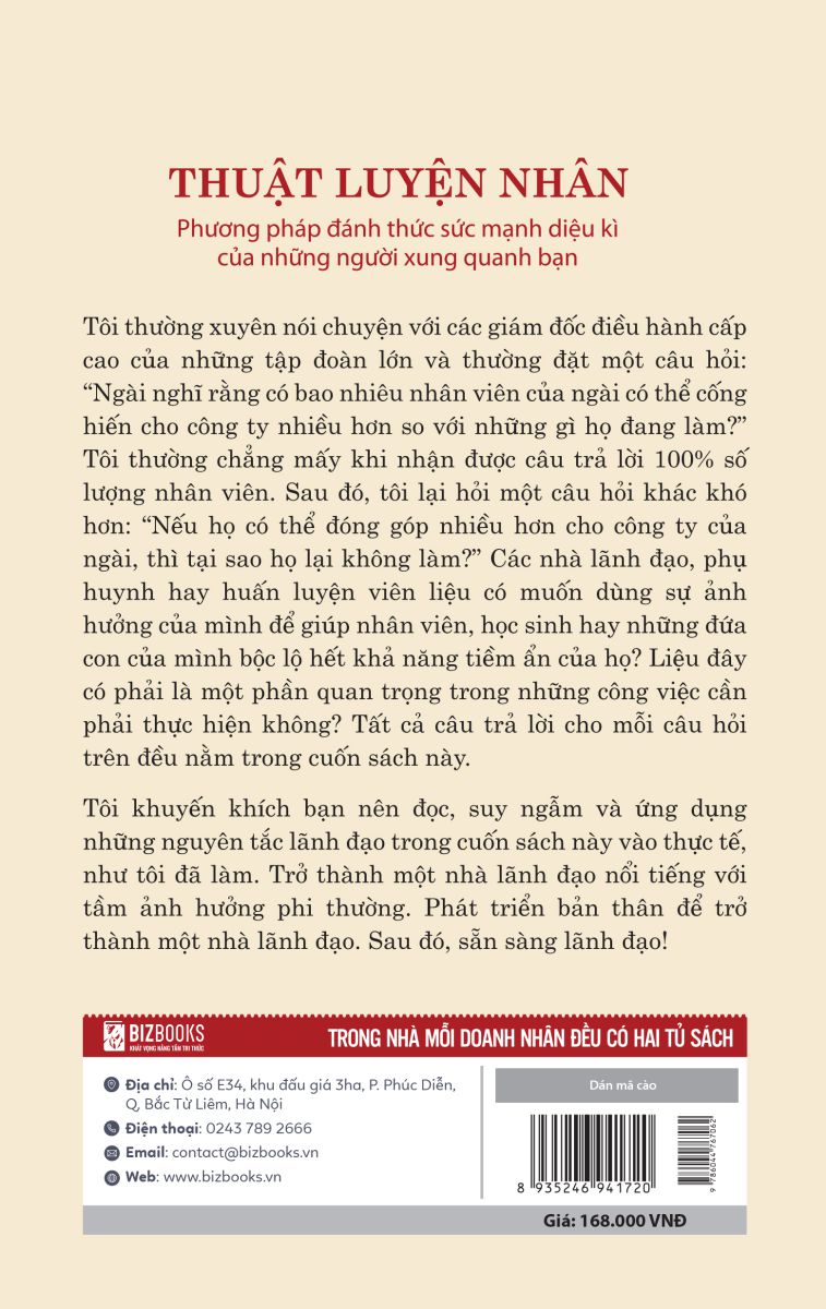 Thuật Luyện Nhân - Phương Pháp Đánh Thức Sức Mạnh Diệu Kì Của Những Người Xung Quanh Bạn