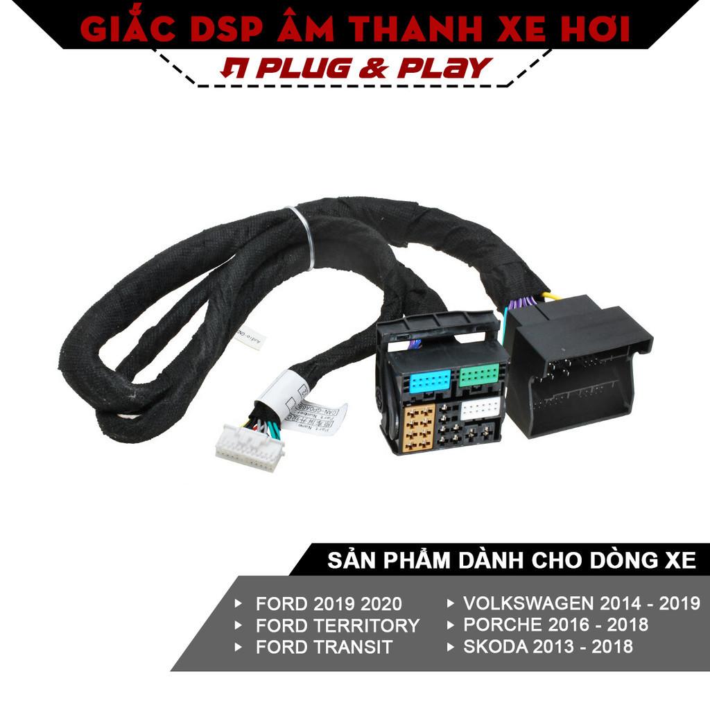 (Sản phẩm chất lượng) Dây Amply/DSP ô tô, cho đầu nguyên bản Ford 2019-2020, Territory, Transit, dài 1,5m, lõi đồng.