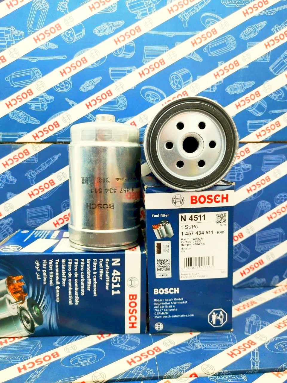 Lọc Nhiên Liệu Hyundai Solati, Grand Starex Máy dầu/Diesel - Bosch N4511