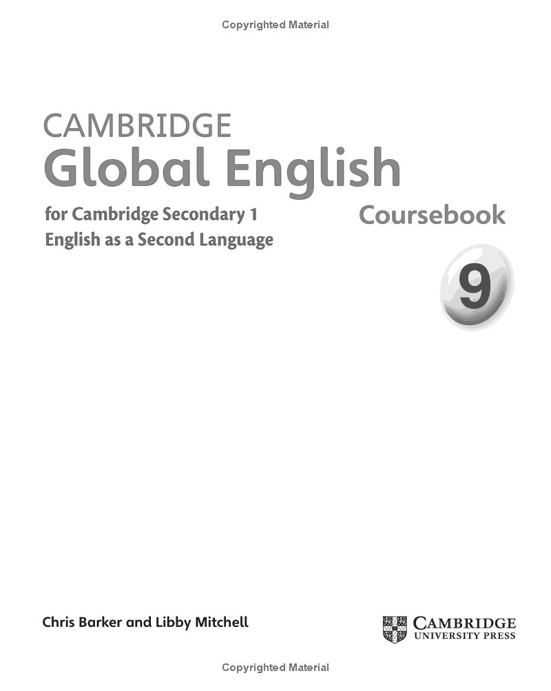 Cambridge Global English Stage 9 Coursebook with Audio CD: for Cambridge Secondary 1 English as a Second Language (Cambridge International Examinations)