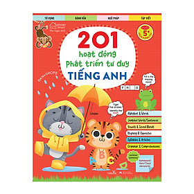 Sách cho bé - 201 Hoạt Động Phát Triển Tư Duy - Combo 4 cuốn - Sách tương tác - Dành cho trẻ từ 5 tuổi