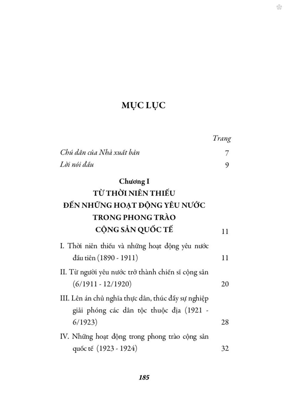 Chủ tịch Hồ Chí Minh - Tiểu sử và sự nghiệp -bản in 2025