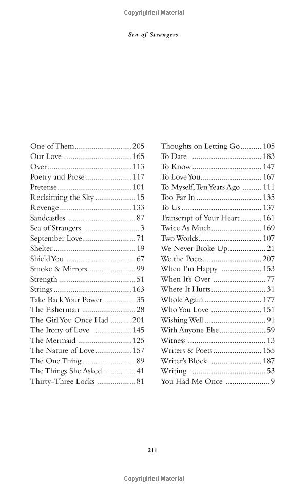 Sea Of Strangers: Poetry & Prose