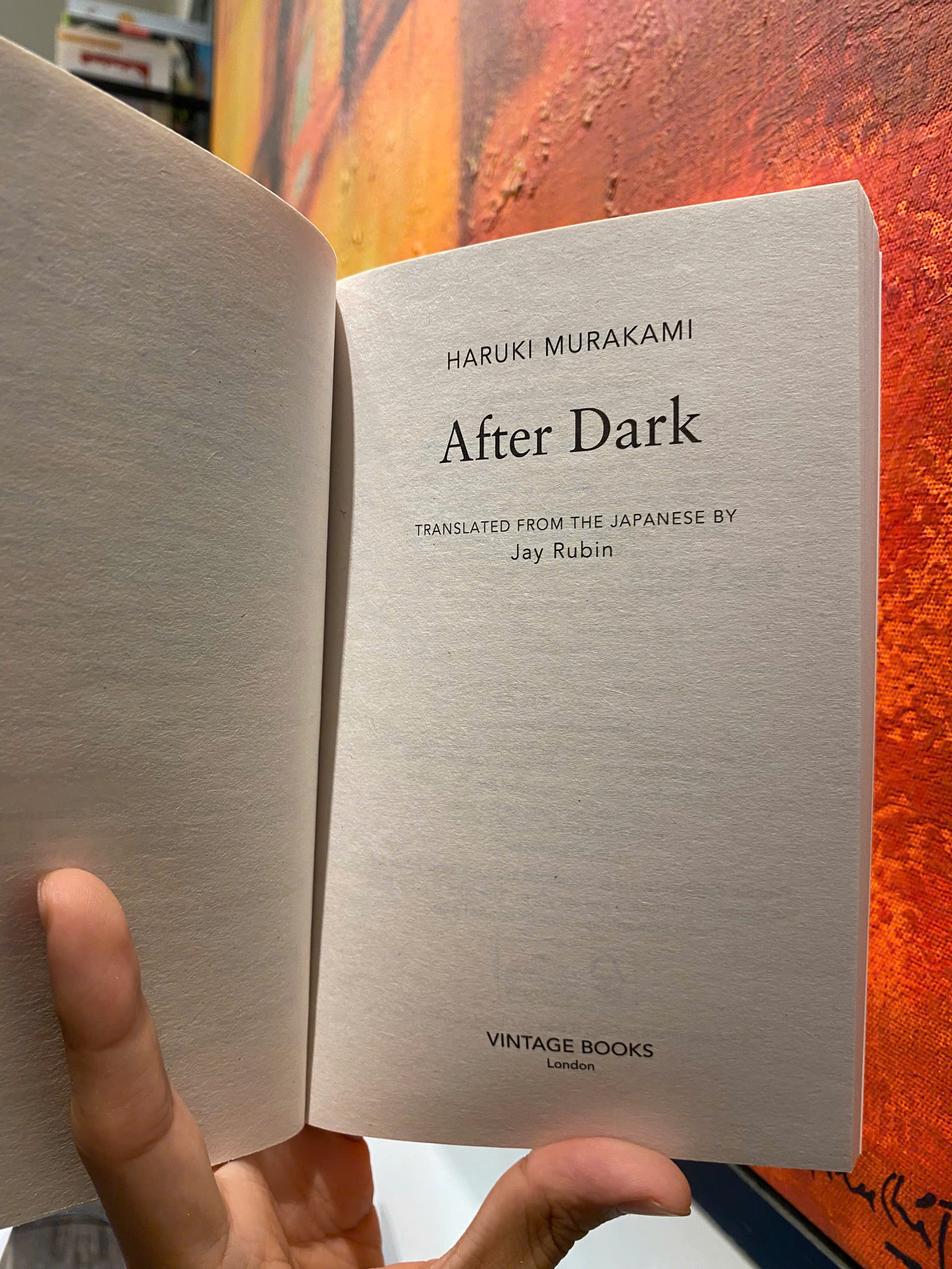 Sách - After Dark by MURAKAMI Haruki - International Best Seller/Science Fiction & Fantasy/Vintage