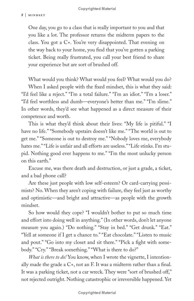Mindset : The New Psychology of Success (How We Can Learn To Fulfill Our Potential)