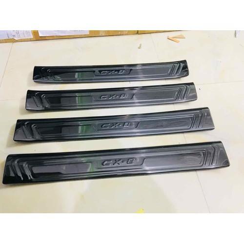 Bộ Ốp bậc cửa, Nẹp bước chân dành cho Mazda CX-8, CX8 – Titan(hàng cao cấp)