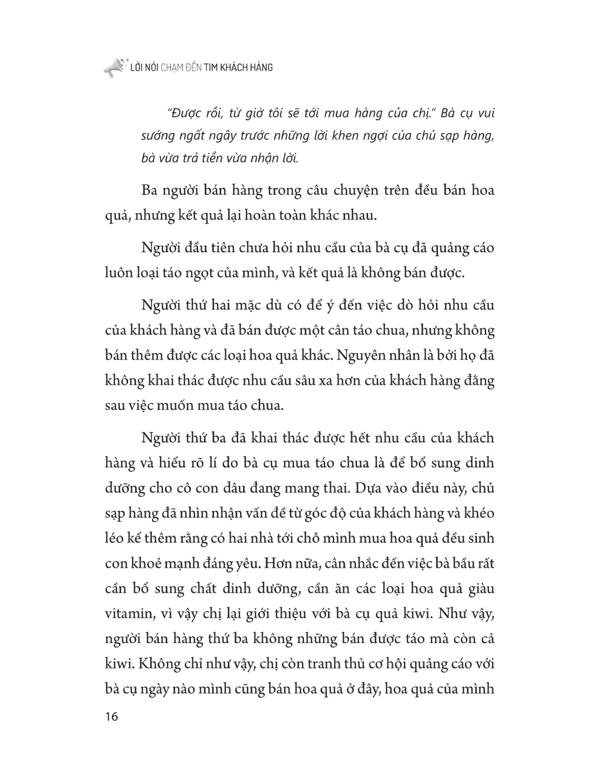 Lời Nói Chạm Đến Tim Khách Hàng - ML