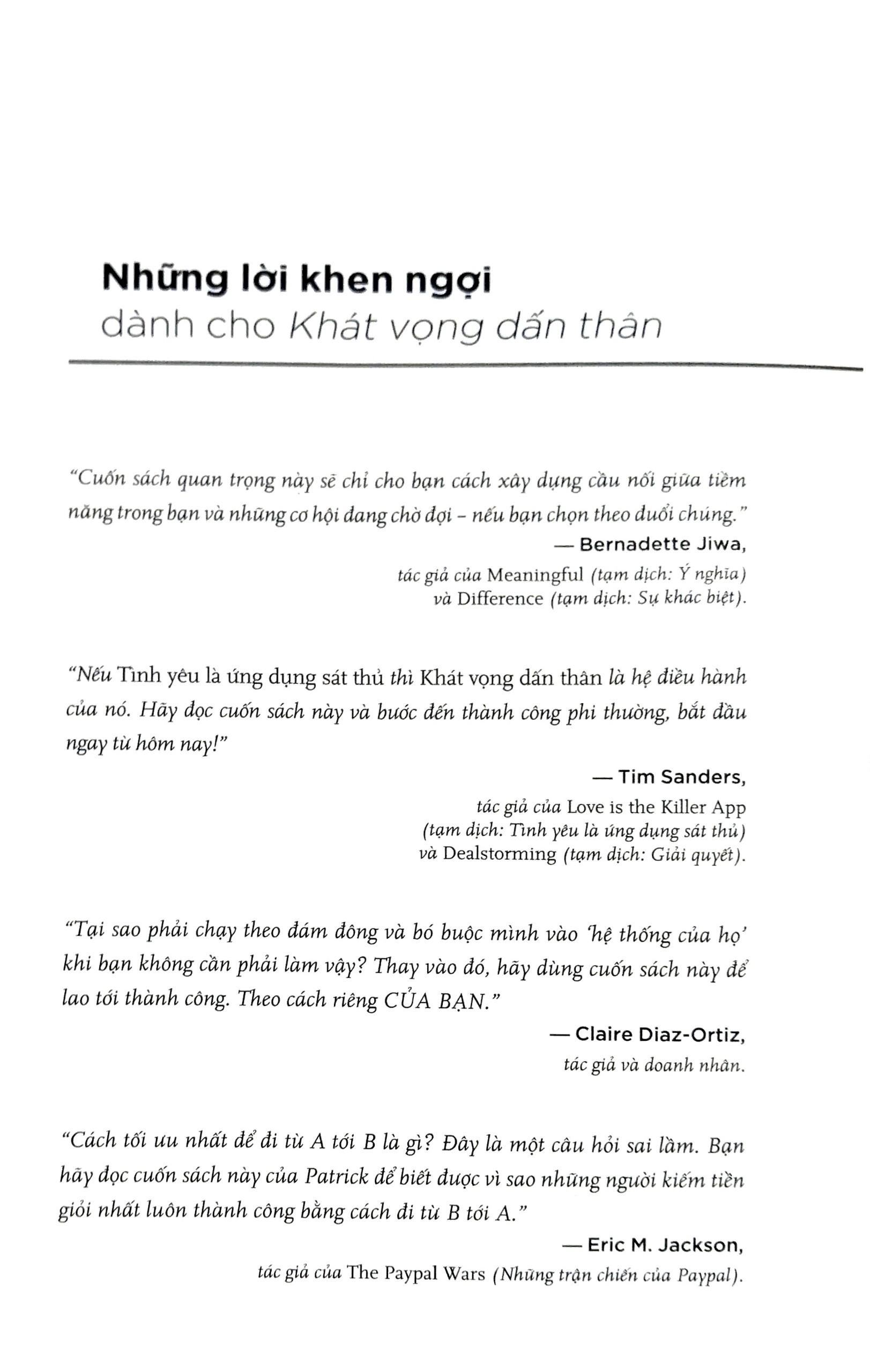 Khát Vọng Dấn Thân (Tái Bản 2020)