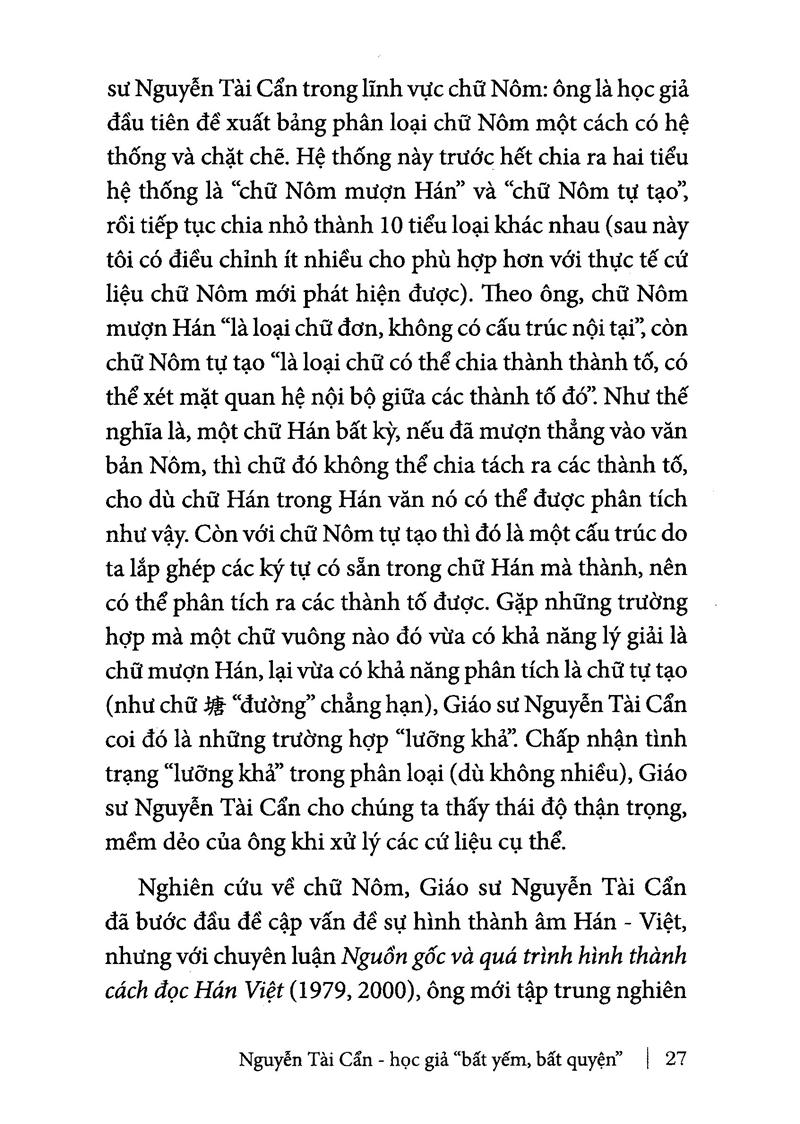 Nguyễn Tài Cẩn - Học Giả Bất Yếm, Bất Quyện
