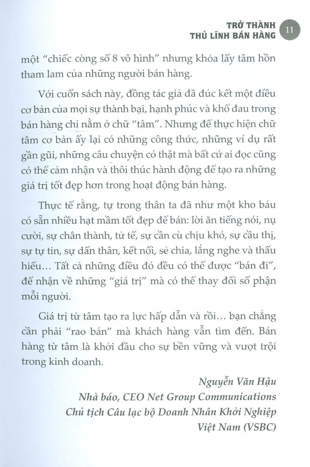Trở Thành Thủ Lĩnh Bán Hàng - Bán Hàng Từ Tâm Nâng Tầm Thương Hiệu (Bìa cứng)