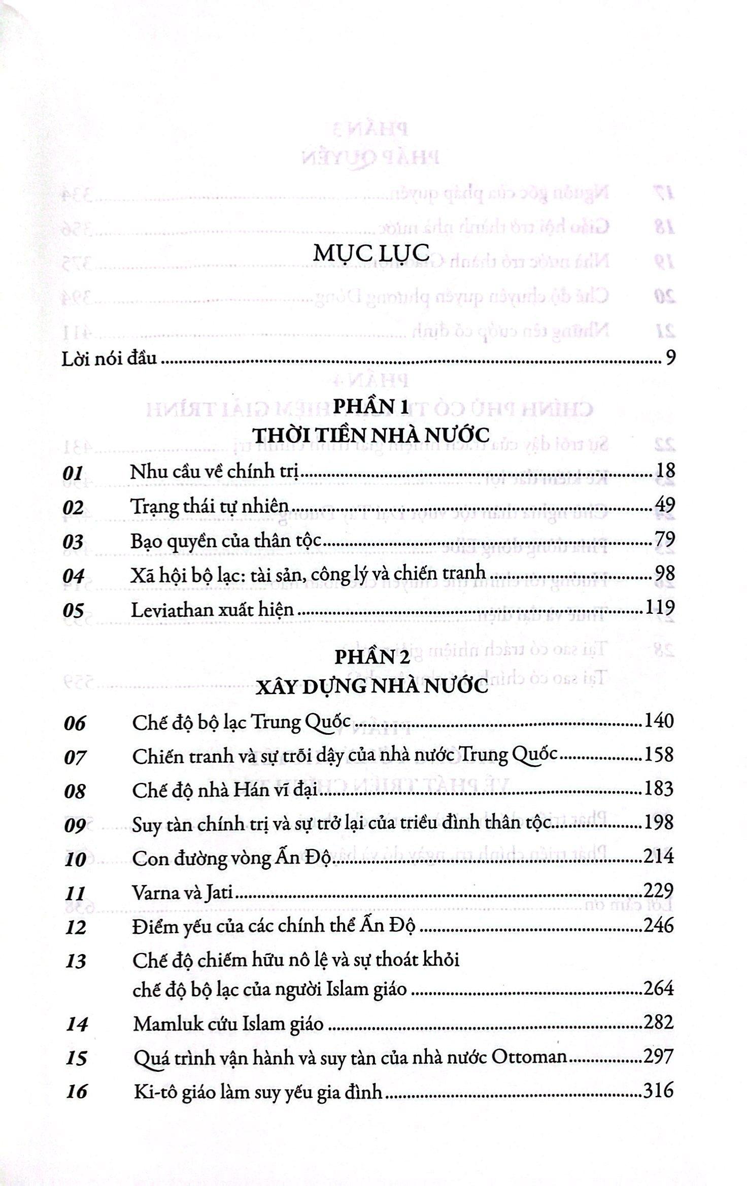 Nguồn Gốc Trật Tự Chính Trị - Từ Thời Tiền Sử Đến Cách Mạng Pháp