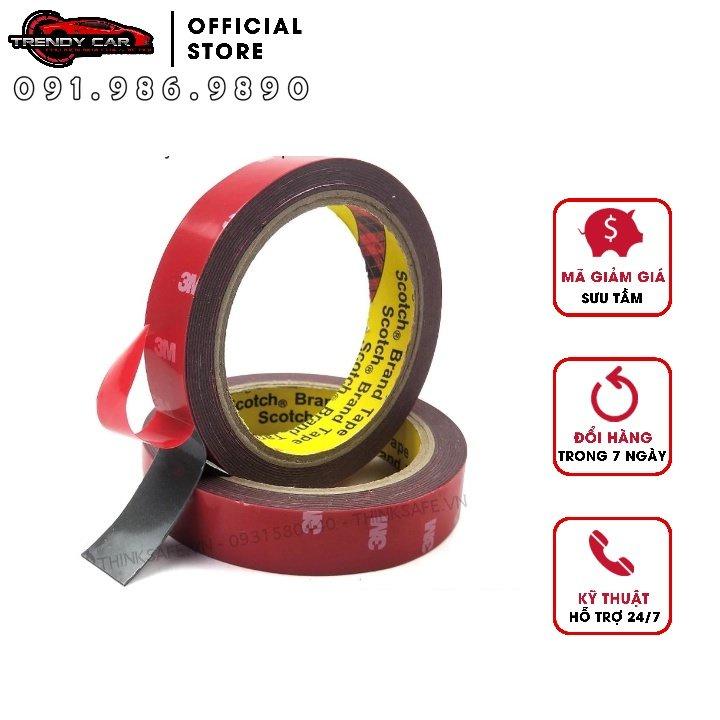 Băng dính 2 mặt siêu chắc VHB Thinksafe, Băng keo xốp 2 mặt dán tường siêu dính, cường lực, chịu lực dán tường