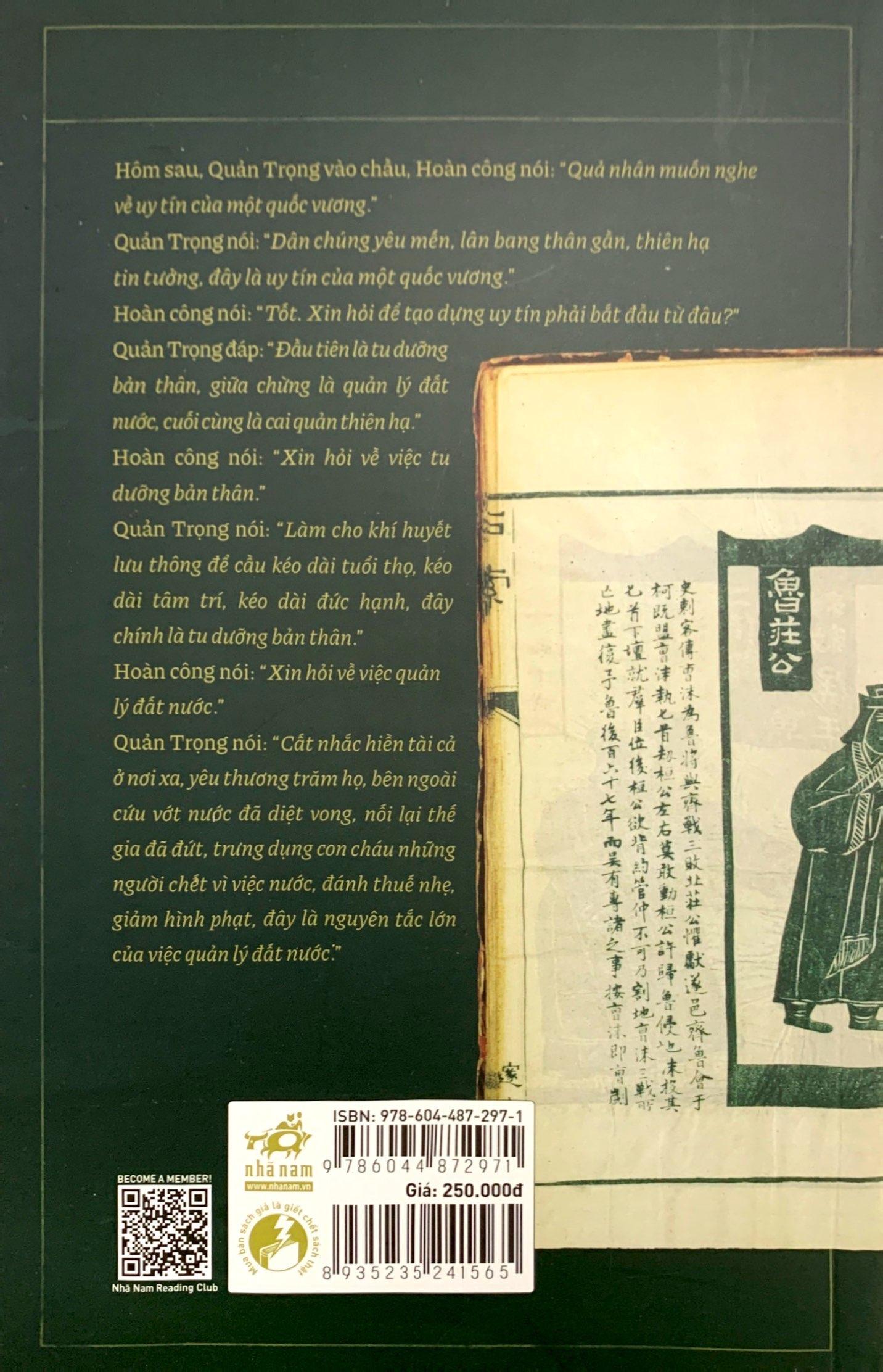 Quản Tử - Thuật Cai Trị Đất Nước Của Bậc Quân Vương