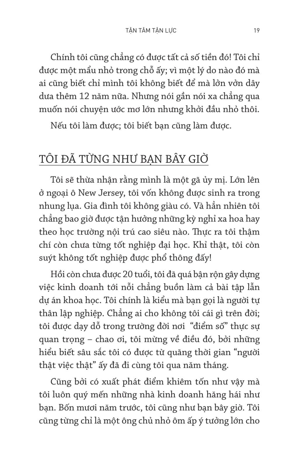 Tận Tâm Tận Lực - 101 Bài Học Kinh Doanh Thực Tiễn Cho Doanh Nhân Khởi Nghiệp