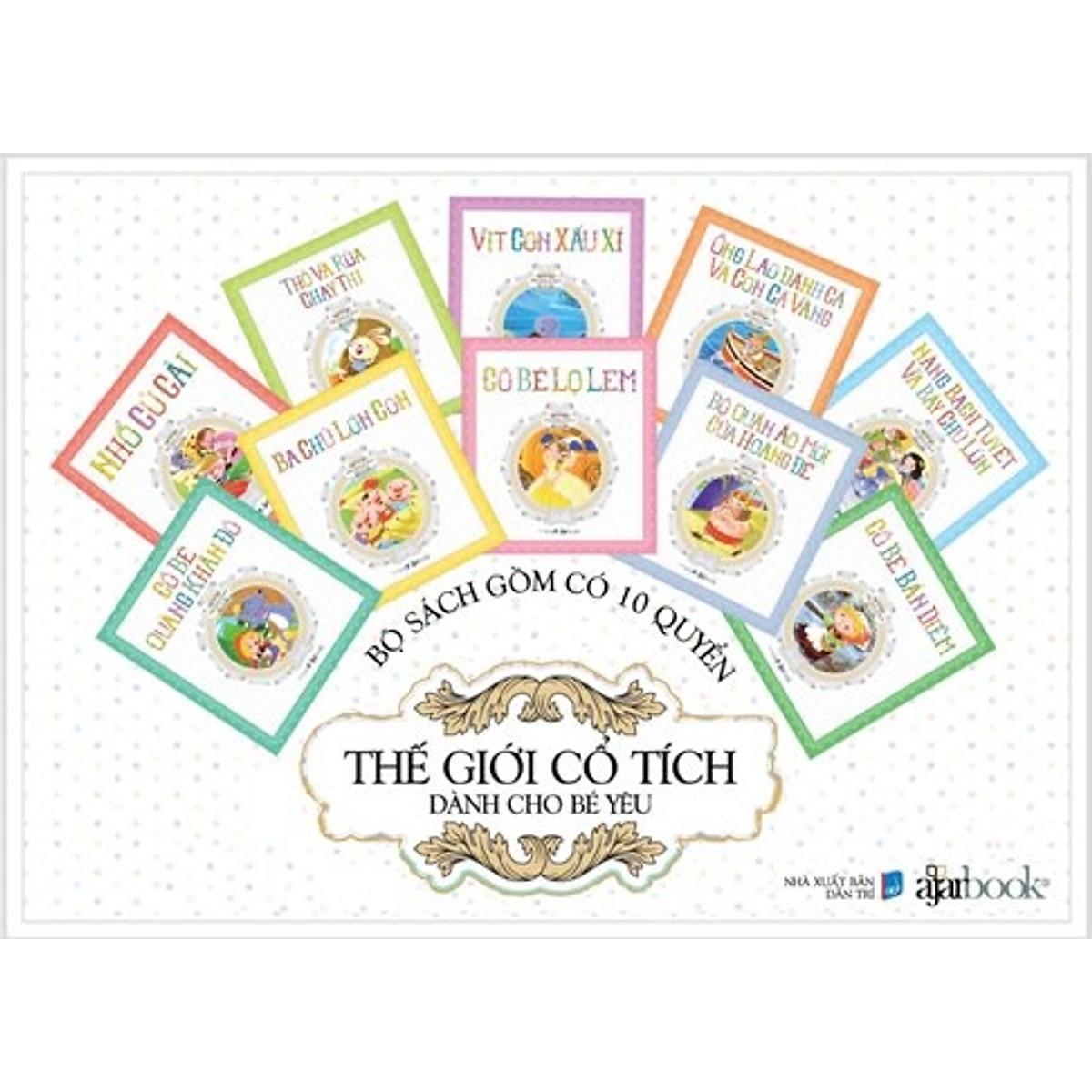 Sách - Thế Giới Cổ Tích Dành Cho Bé Yêu - Bộ Túi 10 Cuốn - Đông A