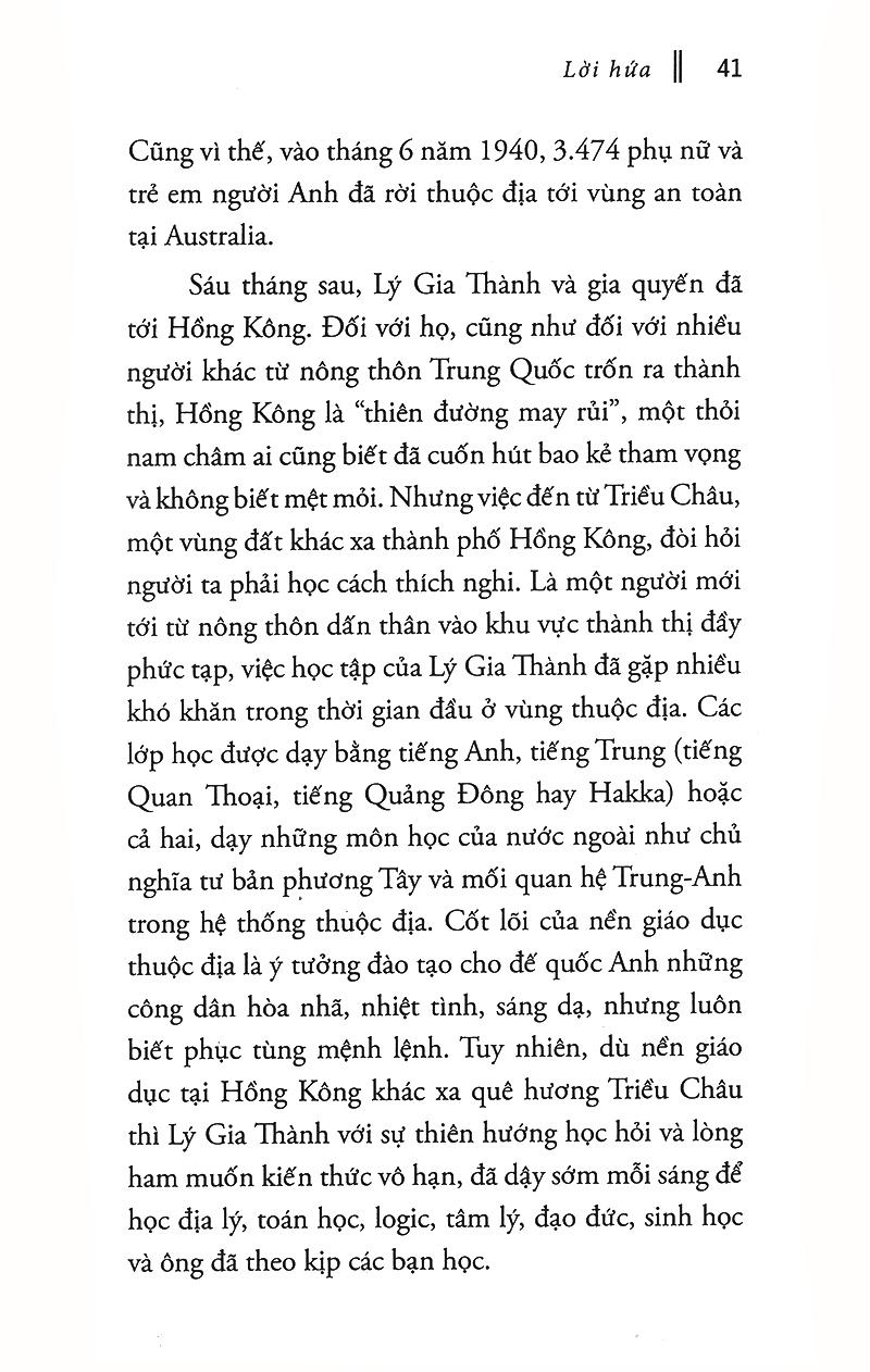 Lý Gia Thành – “Ông Chủ Của Những Ông Chủ” Trong Giới Kinh Doanh Hồng Kông (Tái Bản)