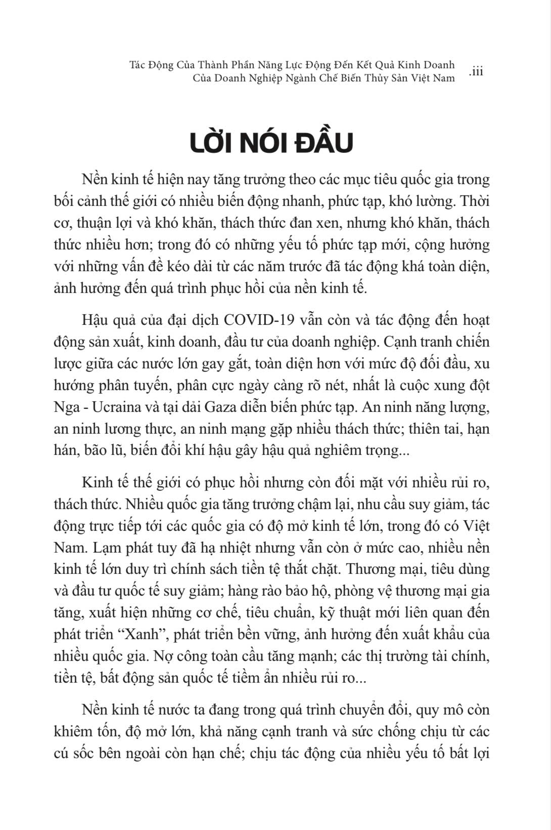 Sách Chuyên Khảo Tác Động Của Thành Phần Năng Lực Động Đến Kết Quả Kinh Doanh Của Doanh Nghiệp Ngành Chế Biến Thuỷ Sản Việt Nam