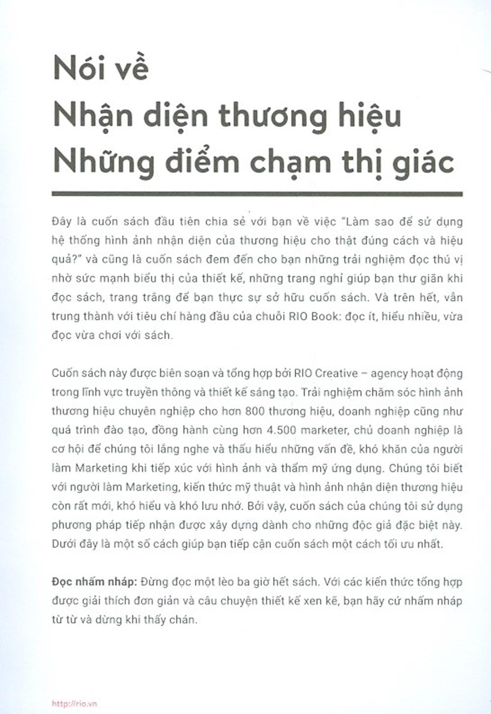 Rio Book No.2 - Nhận Diện Thương Hiệu, Những Điểm Chạm Thị Giác (Tái Bản)