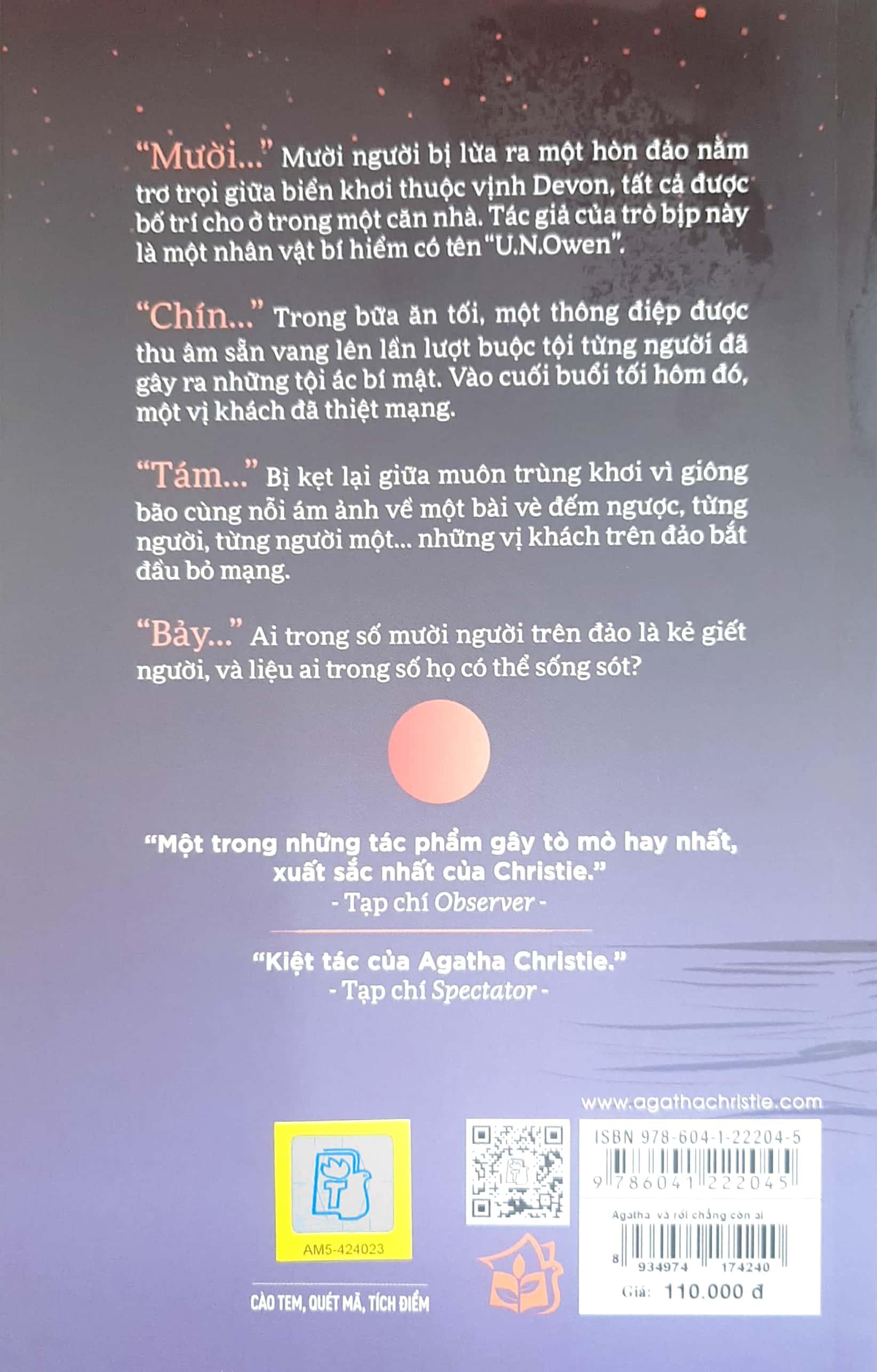 Và Rồi Chẳng Còn Ai - And Then There Were None (Từ Tựa Cũ: Mười Người Da Đen Nhỏ)