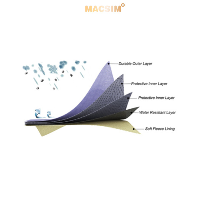 Bạt phủ ô tô chất liệu vải không dệt cao cấp thương hiệu MACSIM dành cho Pajero Sport màu ghi - sử dụng trong nhà, ngoài trời