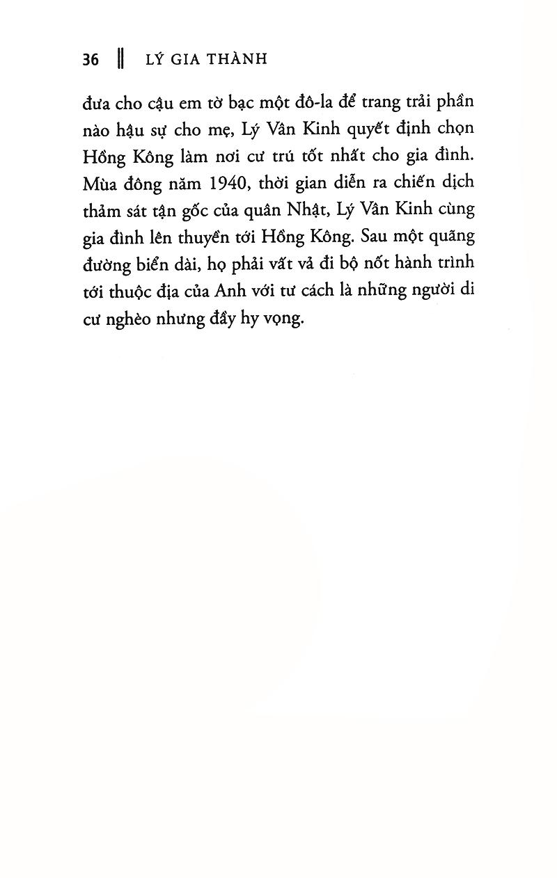 Lý Gia Thành – “Ông Chủ Của Những Ông Chủ” Trong Giới Kinh Doanh Hồng Kông (Tái Bản)