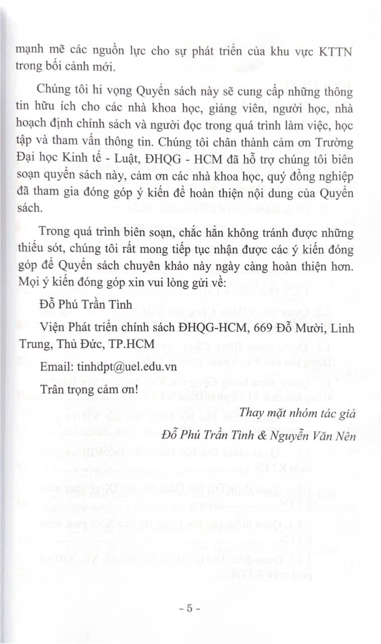 Sách Chuyên Khảo Kinh Tế Tư Nhân Tại Việt Nam Hiện Trạng và Định Hướng Phát Triển