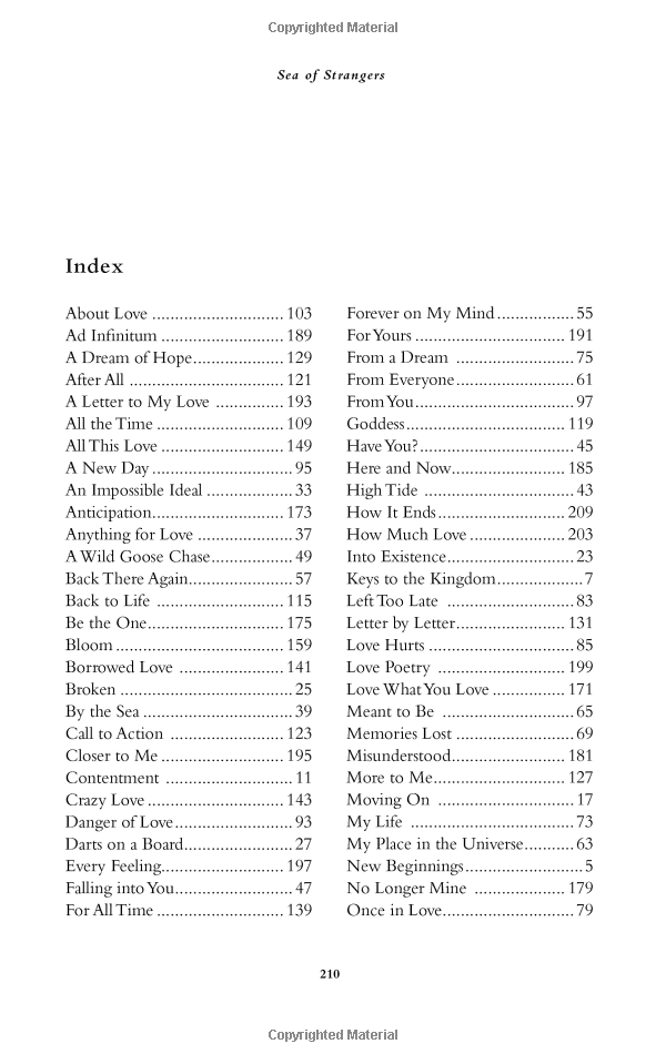 Sea Of Strangers: Poetry & Prose