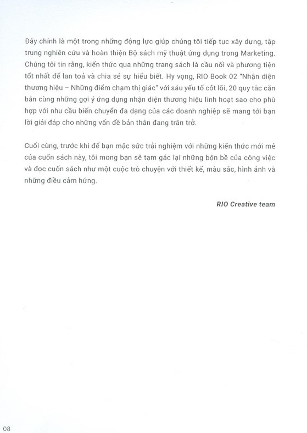 Rio Book No.2 - Nhận Diện Thương Hiệu, Những Điểm Chạm Thị Giác (Tái Bản)