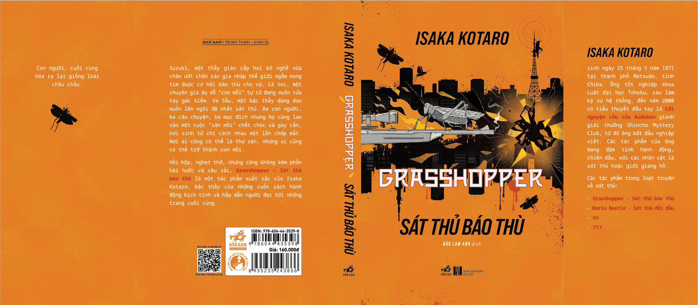 Sách - Grasshopper - Sát thủ báo thù (Isaka Kotaro) (Nhã Nam Official)