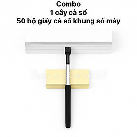 Dụng Cụ Cà Số Khung Số Máy Xe – Combo Trọn 50 Bộ Giấy & Que – Chất Lượng Cao