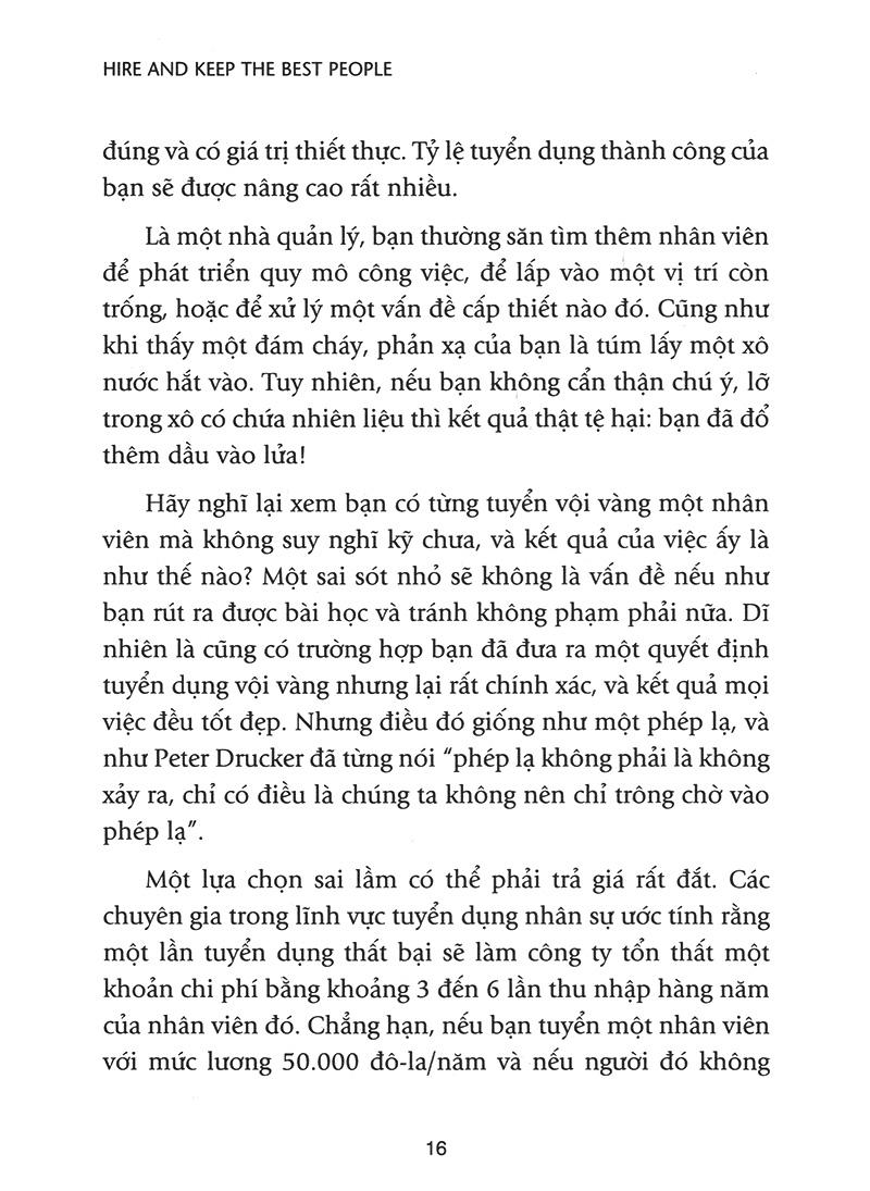 Bí Quyết Tuyển Dụng & Đãi Ngộ Người Tài (Tái Bản)