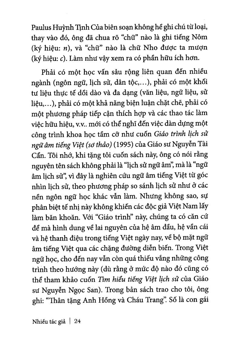 Nguyễn Tài Cẩn - Học Giả Bất Yếm, Bất Quyện