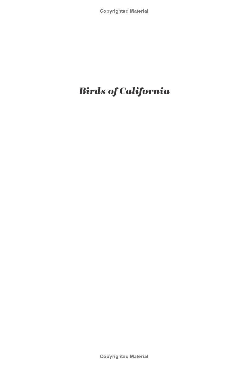 Birds Of California