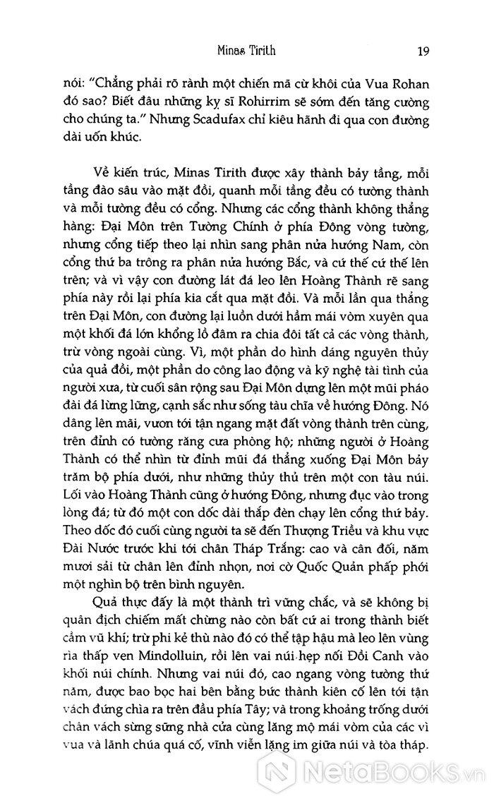 Chúa Tể Những Chiếc Nhẫn - Nhà Vua Trở Về (Tái Bản)