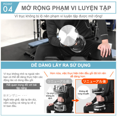 Lysin - 01 quả tạ 32kg/ 02 quả tạ 64kg chất liệu kim loại điều chỉnh trọng lượng bước nhảy 1kg mạ chống gỉ crom thiết kế hiện đại công nghệ tiên tiến nhật bản.