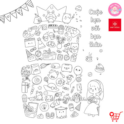 Sách tô màu sáng tạo - Những ngày bình thường vui vẻ + Soda muối bên vịnh chanh vàng - Đinh Tị Books
