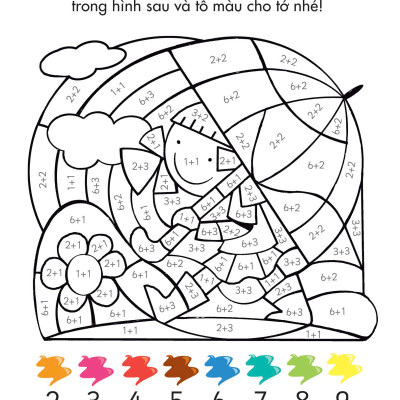 25++ Hoạt Động Rèn Luyện Trí Sáng Tạo Và Tư Duy Cho Trẻ -Tô Màu Theo Ký Hiệu