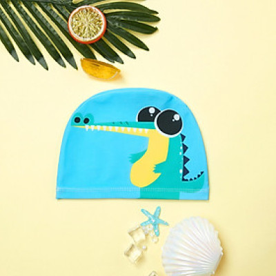 Nón bơi vải trẻ em co giãn đàn hồi nhiều mẫu hoạt hình Sportslink