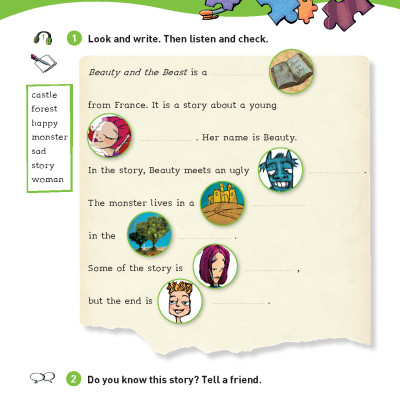 Sách - Dtpbooks - Helbling Young Reader - Beauty and the Beast