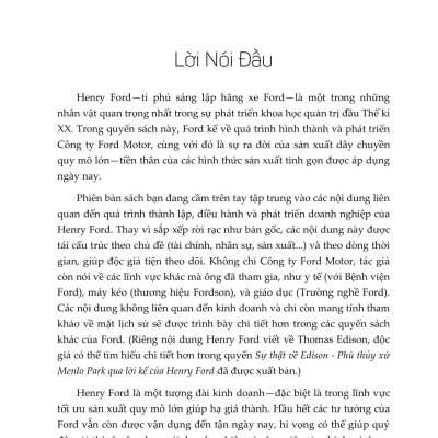 Henry Ford - Tôi Và Ford Motor: Cách Tỉ Phú Henry Ford Điều Hành Ford Motor Từ Thuở Sơ Khai Đến Tầm Thế Giới (Tái Bản 2023)