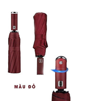 Ô Che Mưa Dù Gấp Gọn 10 Nan Chống Tia Uv Đóng Mở Tự Đóng Có Đèn Led rộng 108 cm Phụ kiện ô tô giá rẻ