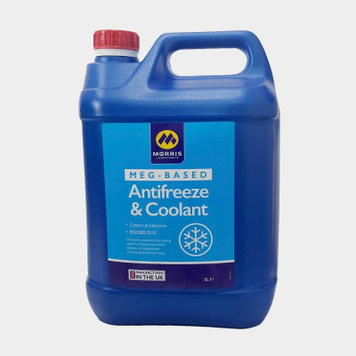 Nước Làm Mát Xanh Cao Cấp Cho Động Cơ Xăng - Morris Lubricants MEG Antifreeze & Coolant / Can 5L