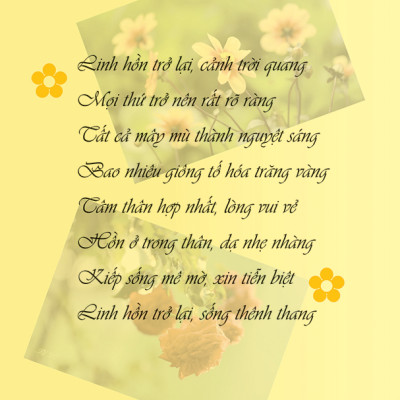 Tập Thơ Linh Hồn Trở Lại - Tự Do