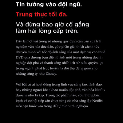 Netflix: Phá Bỏ Nguyên Tắc Để Bứt Phá - No Rules Rules: Netflix And The Culture Of Reinvention