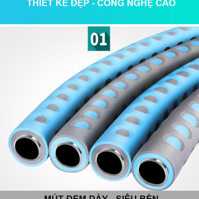 Màu Hồng - Vòng lắc eo bằng kim loại - Thay đổi được cân nặng - vòng lắc eo giảm mỡ bụng - Chính hãng dododios