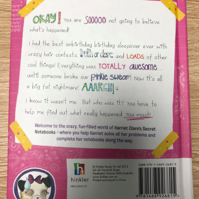 Sách tiếng Anh - Harriet Clare Pinkie Swear #2