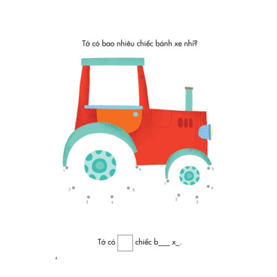 25++ hoạt động rèn luyện trí sáng tạo và tư duy cho trẻ - Nối số và tô màu