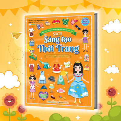 Sách Sáng tạo thời trang: Thời trang cho búp bê (Hơn 100 stickers)