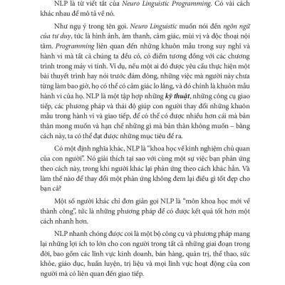 Ứng Dụng Thành Công NLP - Đạt Được Những Gì Bạn Muốn - Jeremy Lazarus