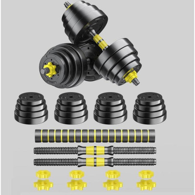 Bộ Tạ Tay Đa Năng 20kg Kết Hợp Tạ Đòn Tháo Lắp Điều Chỉnh Siêu Bền Thế Hệ Mới 